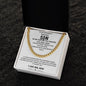 To My Amazingly Resilient Son Cancer Warrior Cuban Link Necklace Gift From Mom