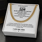 To My Amazingly Resilient Son Cancer Warrior Cuban Link Necklace Gift From Mom