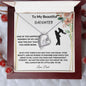 To My Beautiful Daughter Forever Love Necklace