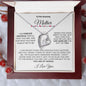 To My Amazing Mother Forever Grateful Forever Love Necklace