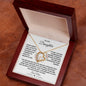 To My Daughter Love Mom Forever Love Necklace Gift