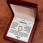 To My Daughter Love Dad Forever Love Necklace Heartbeat Gift