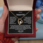 To My Daughter From Dad Forever Love Never Forget Necklace Black Card