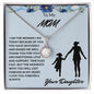 To My Mom I Am Because Of You Eternal Hope Necklace