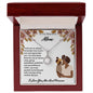 To My Beautiful Mother I love you now and Forever Eternal Hope Necklace