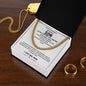 To My Amazingly Resilient Son Cancer Cannot Win Love Mom Cuban Link Necklace