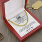 To My Amazingly Resilient Son Cancer Cannot Win Love Mom Cuban Link Necklace