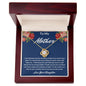 To My Mother My World Love Knot Necklace Gift