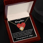 To My Daughter If Life Whispers Heart Love Knot Necklace Gift