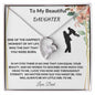 To My Beautiful Daughter Forever Love Necklace