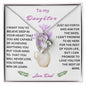 To My Daughter From Dad Aim For The Skies Forever Love Necklace Gift