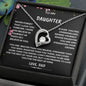 To My Daughter Floral Forever Love Necklace From Dad Gift