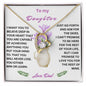 To My Daughter From Dad Aim For The Skies Forever Love Necklace Gift