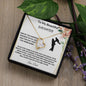 To My Beautiful Daughter Forever Love Necklace