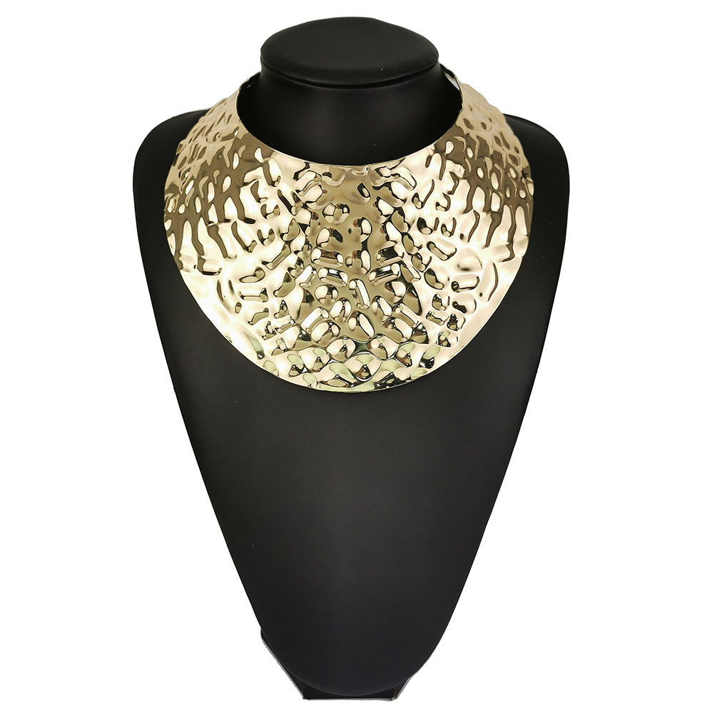 Women’s African Ethnic Metal Collar Statement Necklace