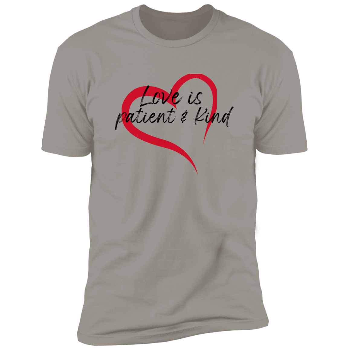 Men's Love is Patient & Kind Premium Short Sleeve Tee Shirt