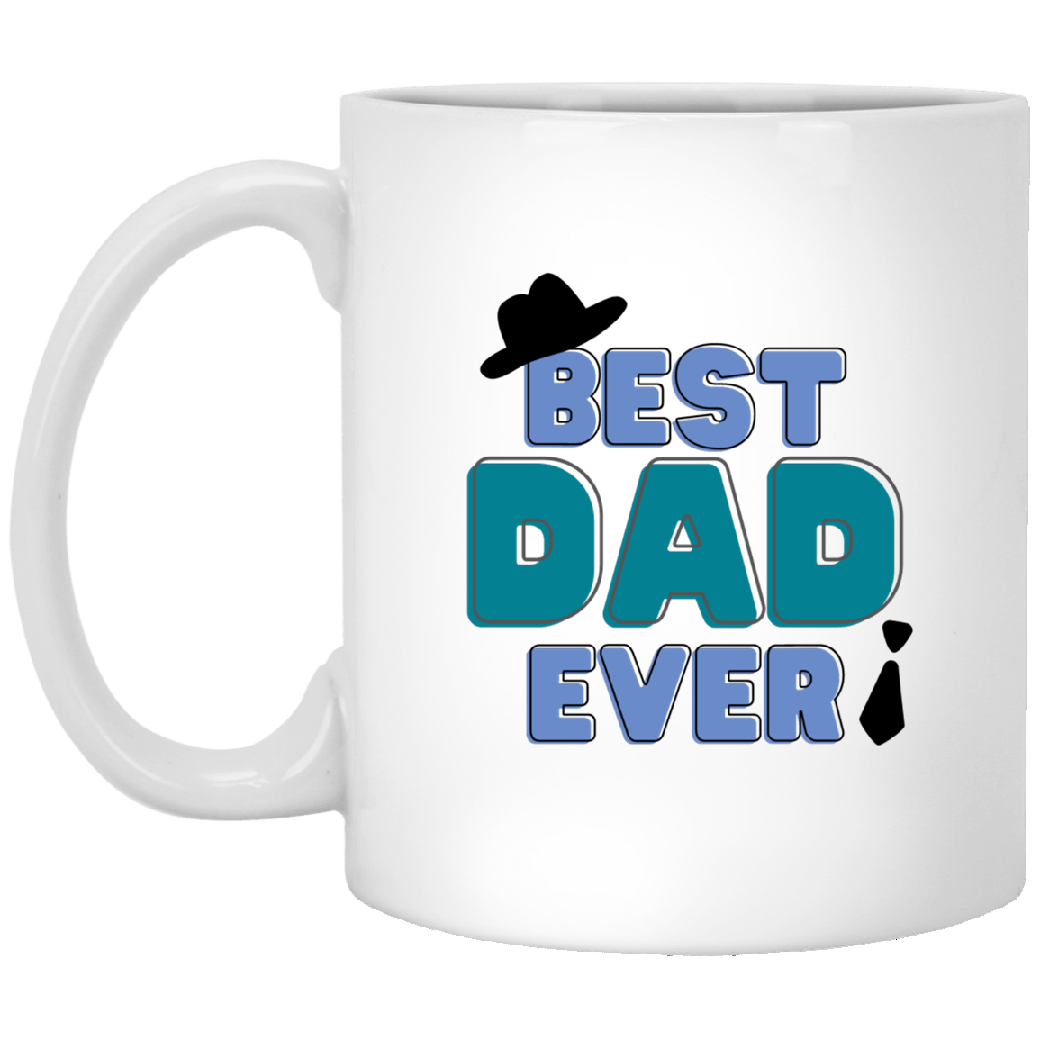 Best Dad Ever Father's Day Personalized Gift 11 oz. White Mug