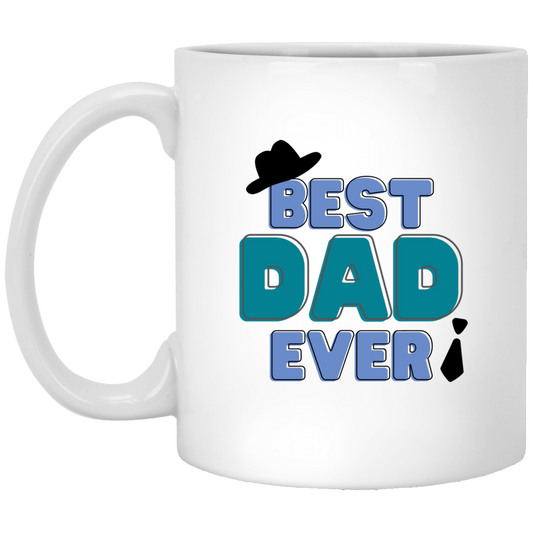 Best Dad Ever Father's Day Personalized Gift 11 oz. White Mug