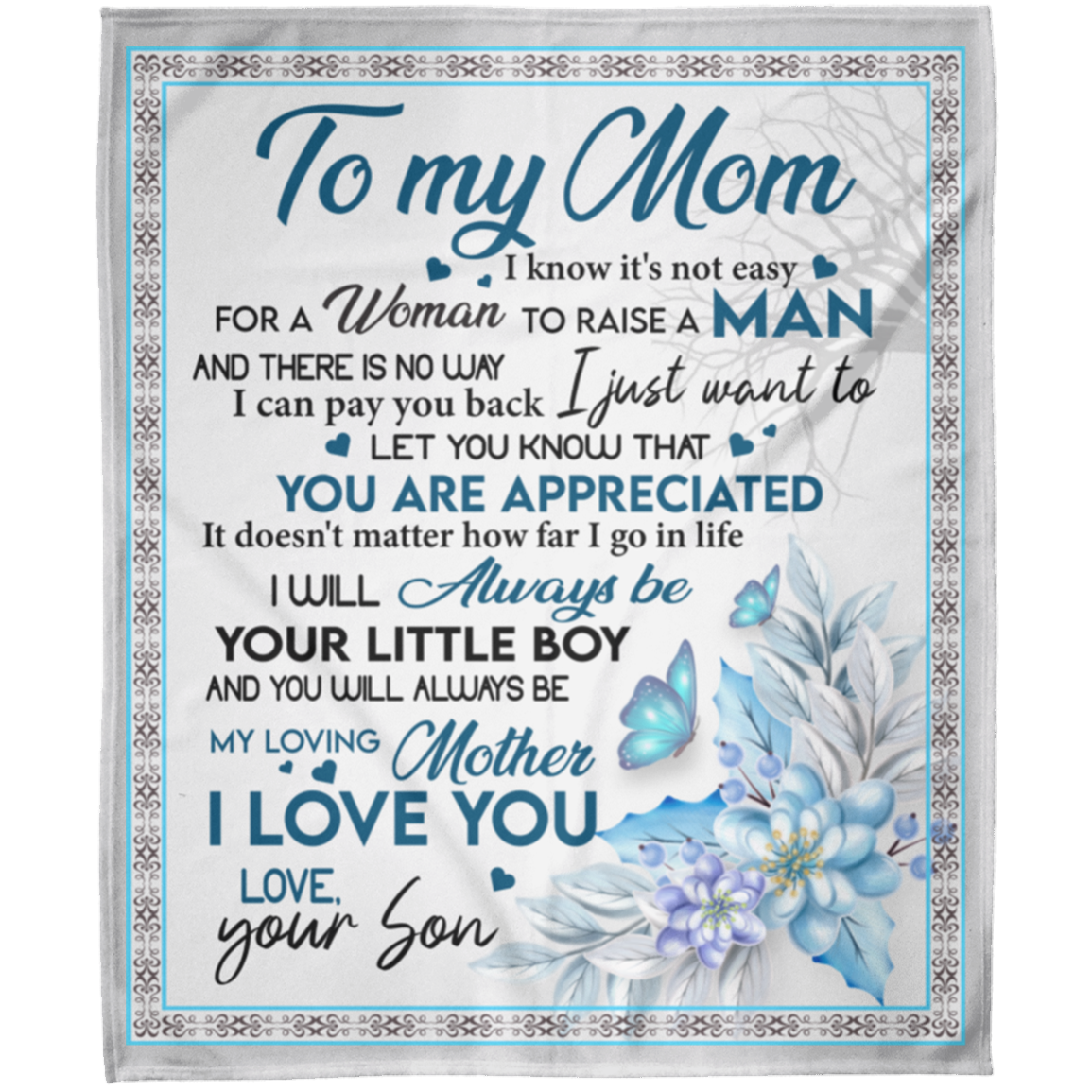 To My Mom You Are Appreciated Arctic Fleece Blanket 50x60