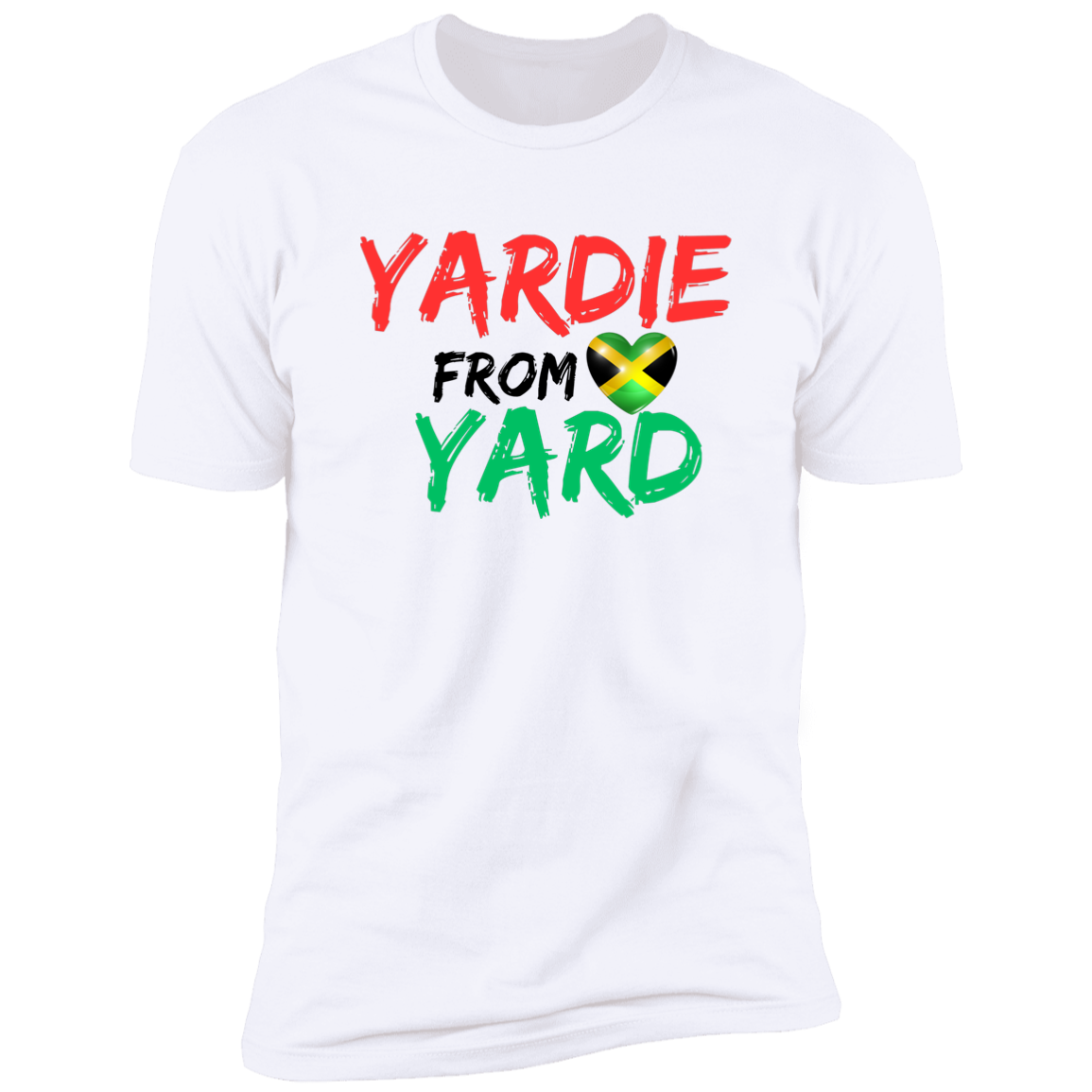 Women's Yardie From Yard Jamaica Patriotic Premium Short Sleeve Tee Shirt