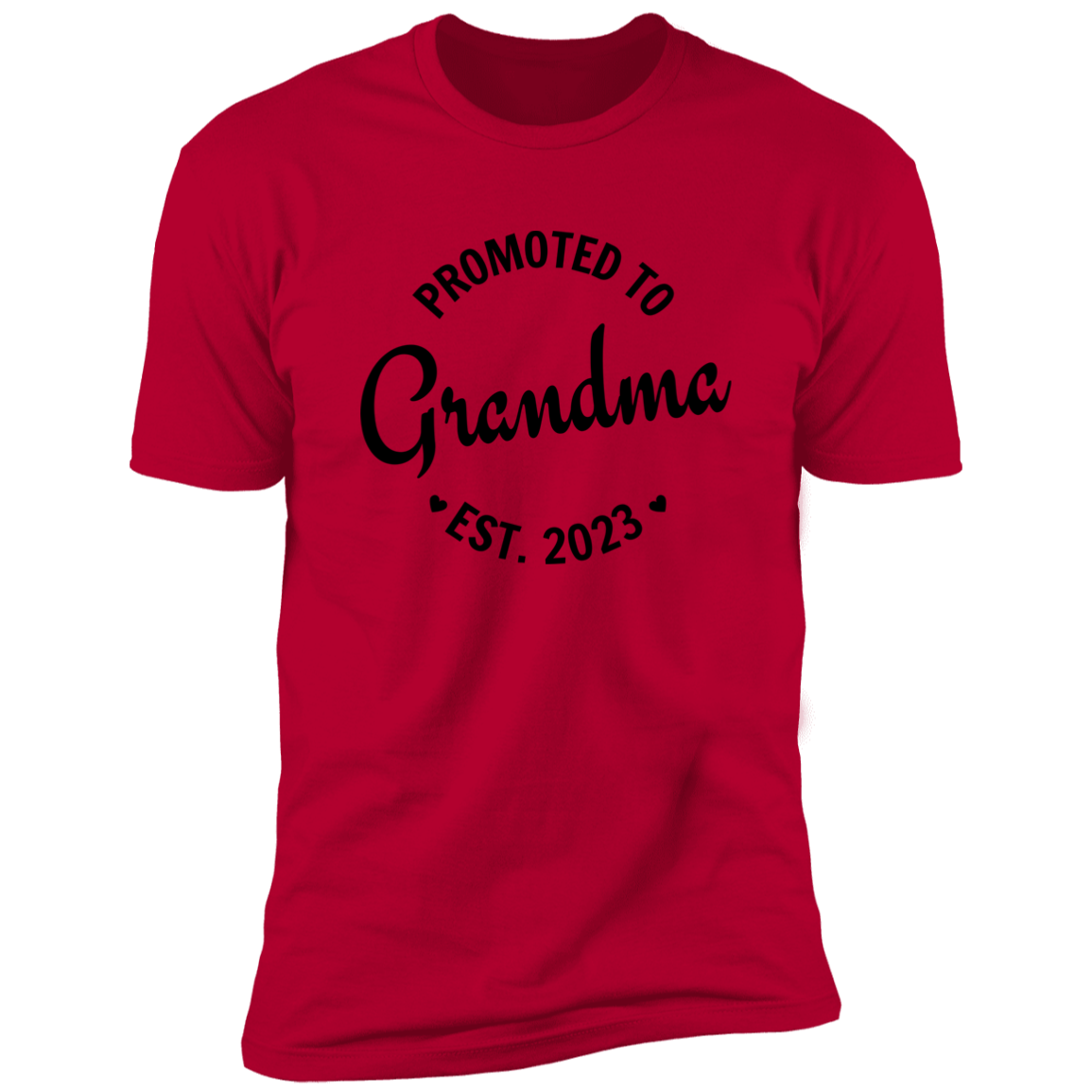 Promoted to Grandma 2023 Women's New Grandma Reveal Premium T-Shirt