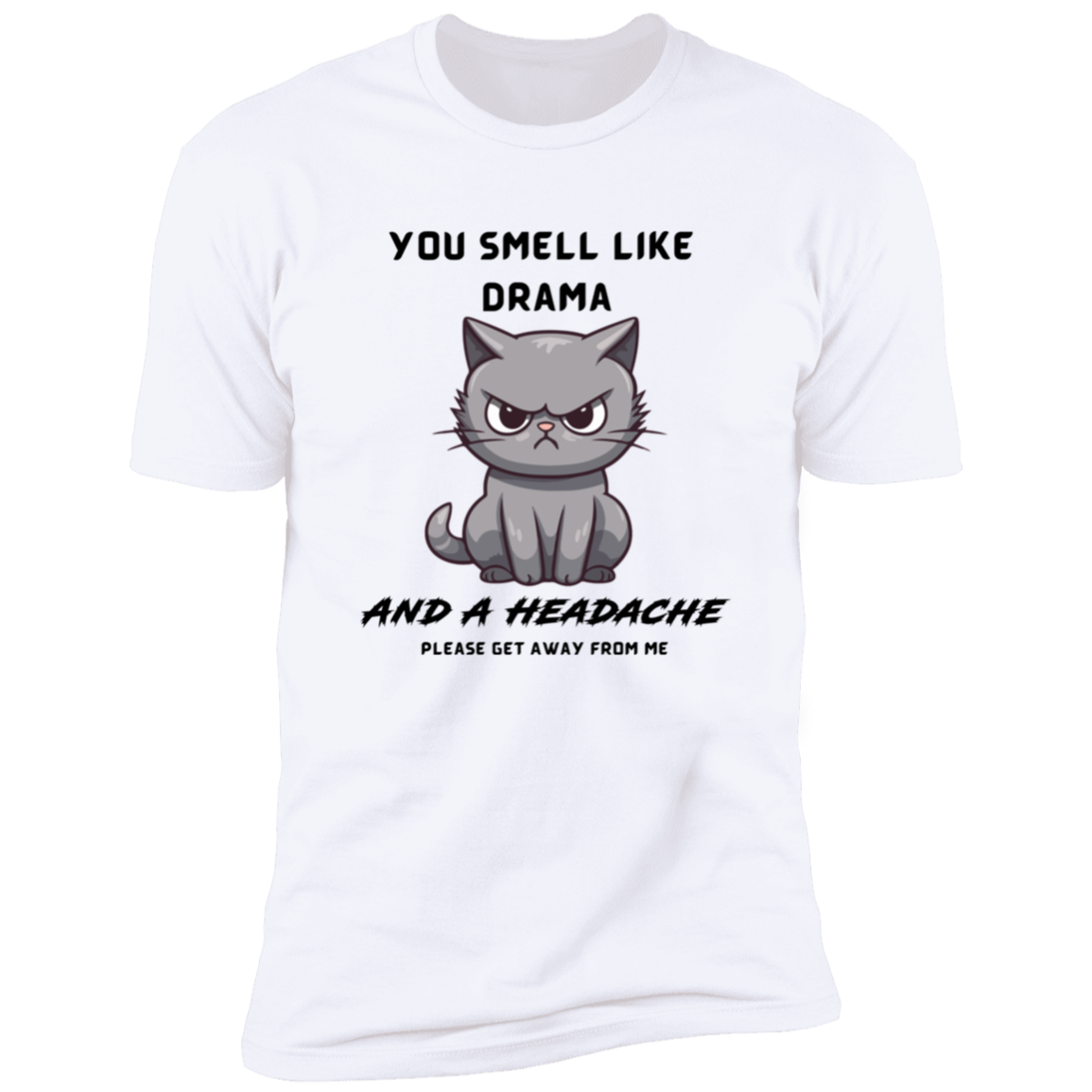 You Smell Like Drama & Headache Women's Funny Quote T-Shirt