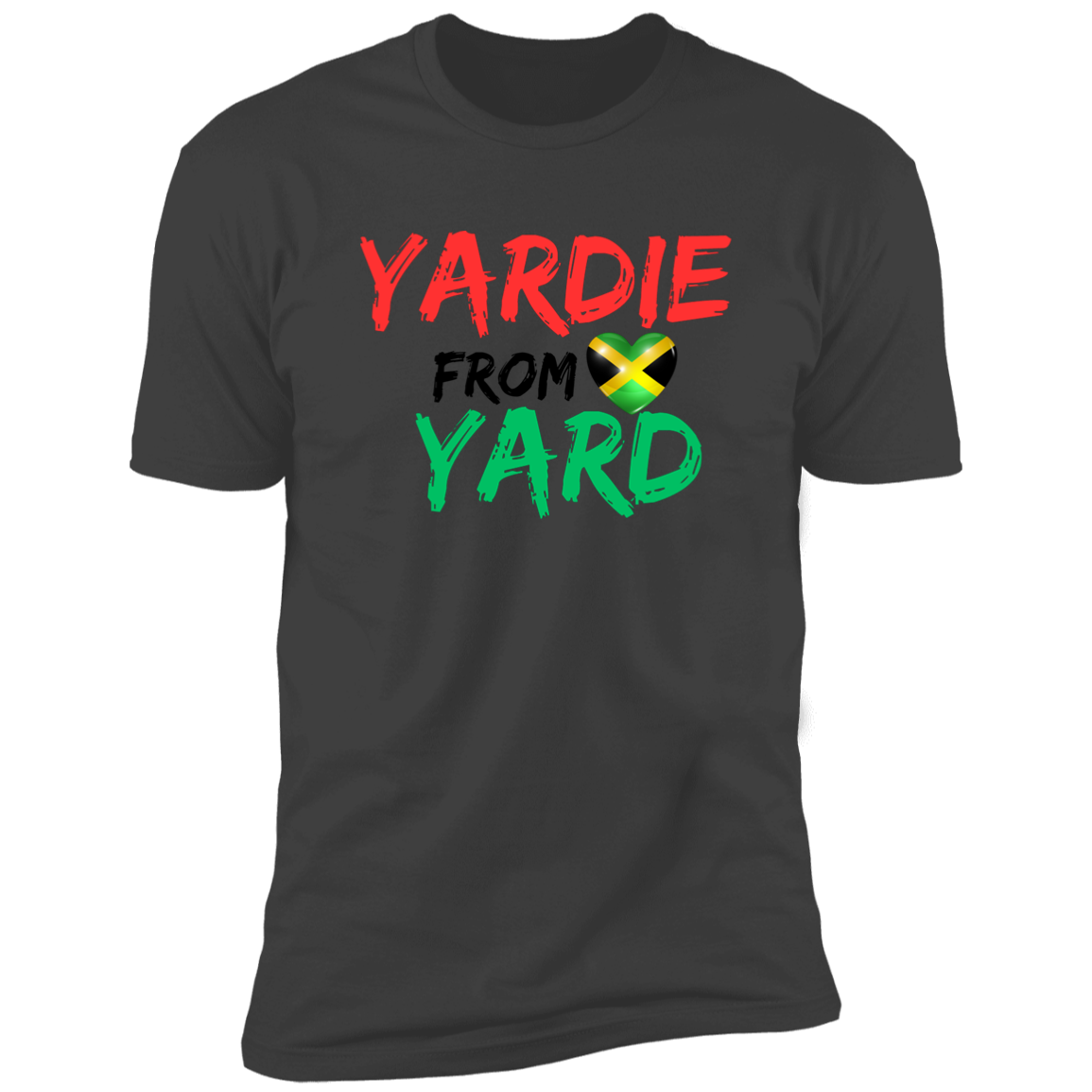 Women's Yardie From Yard Jamaica Patriotic Premium Short Sleeve Tee Shirt