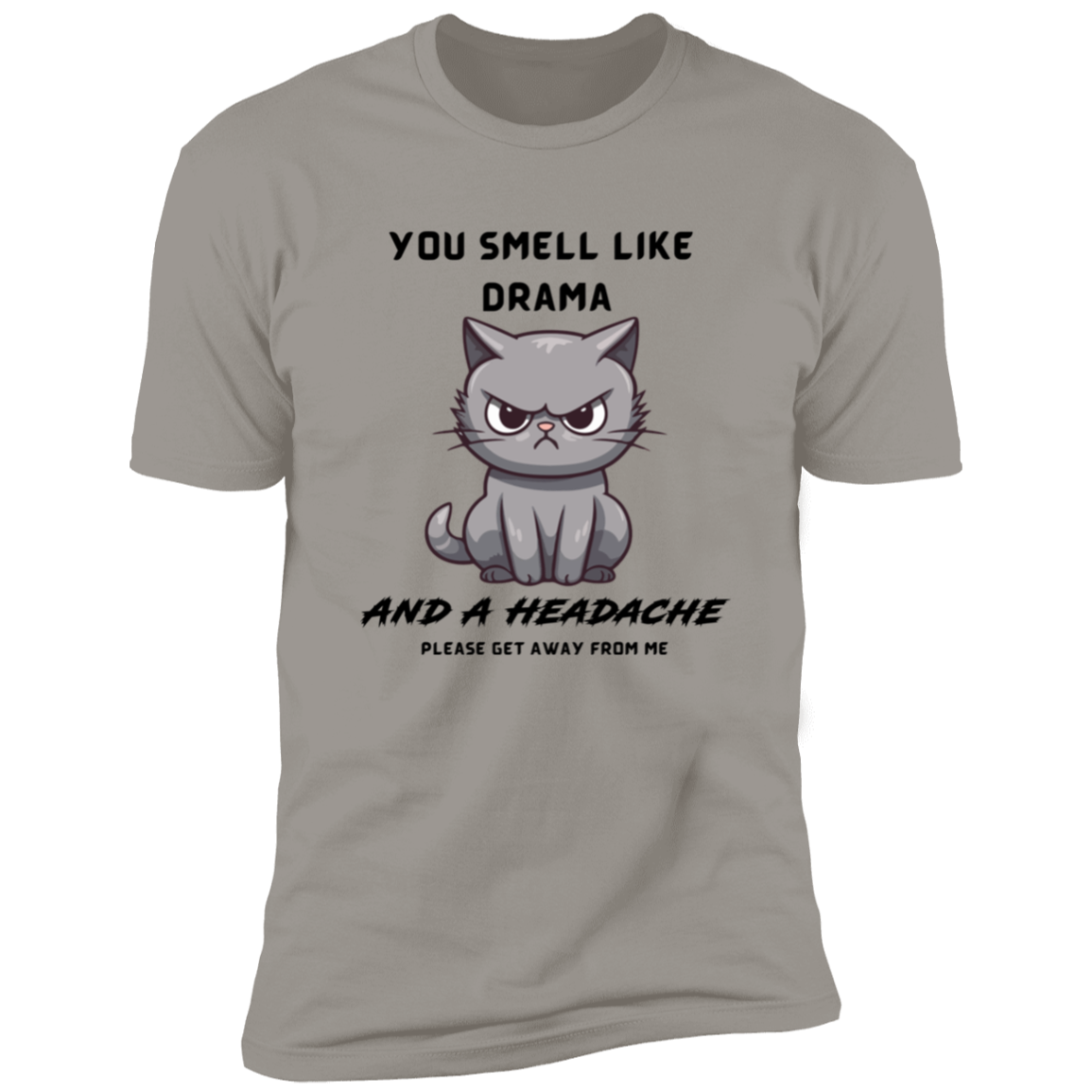 You Smell Like Drama & Headache Women's Funny Quote T-Shirt