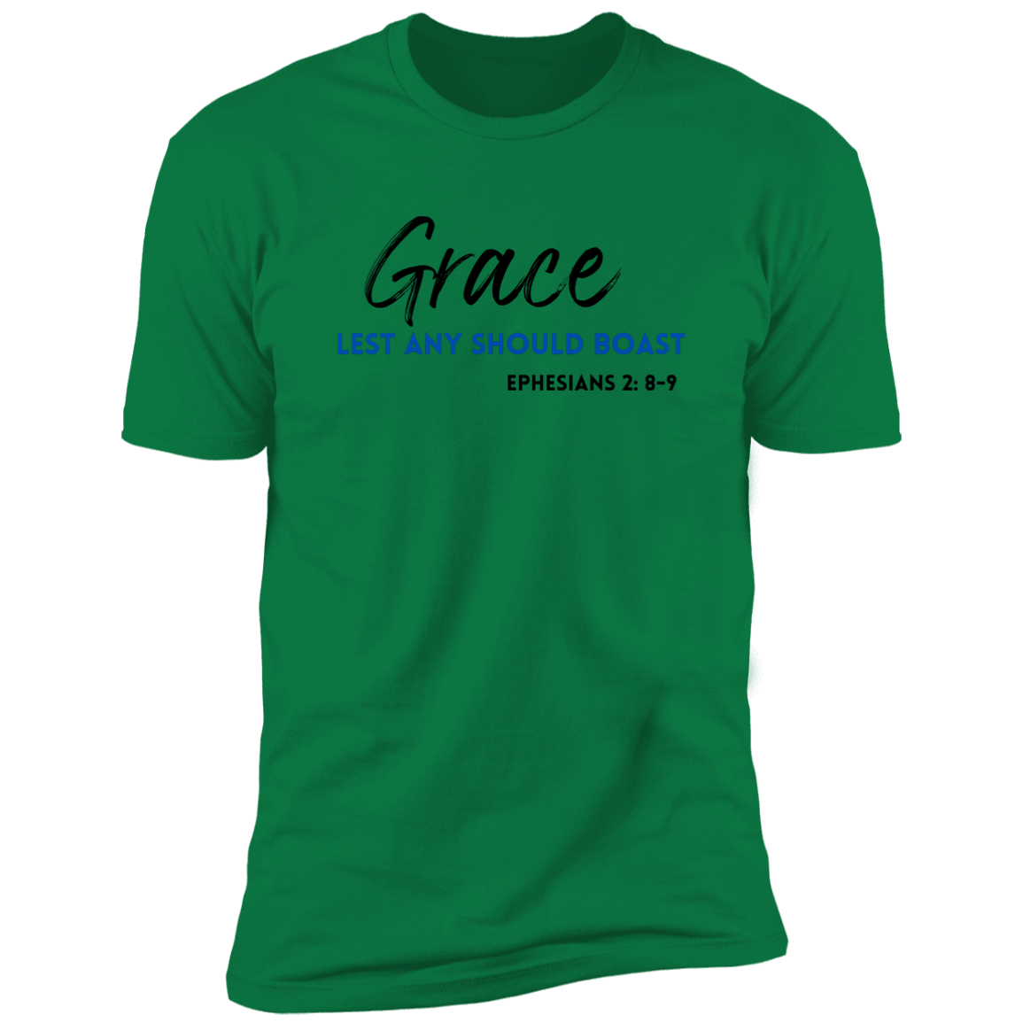 Grace Lest Any Should Boast Men's Premium Short Sleeve Tee