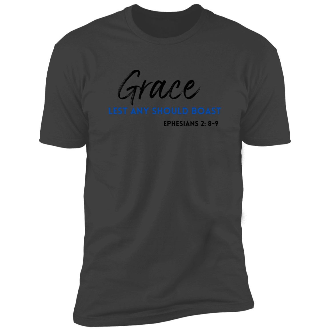 Grace Lest Any Should Boast Men's Premium Short Sleeve Tee