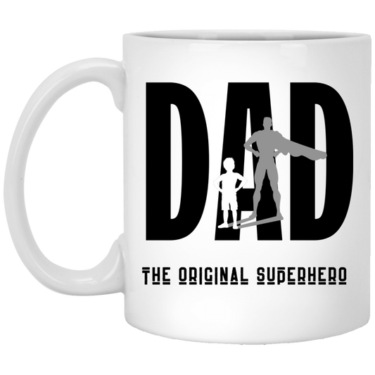 Dad Superhero Personalized Father's Day Gift 11 oz. White Mug