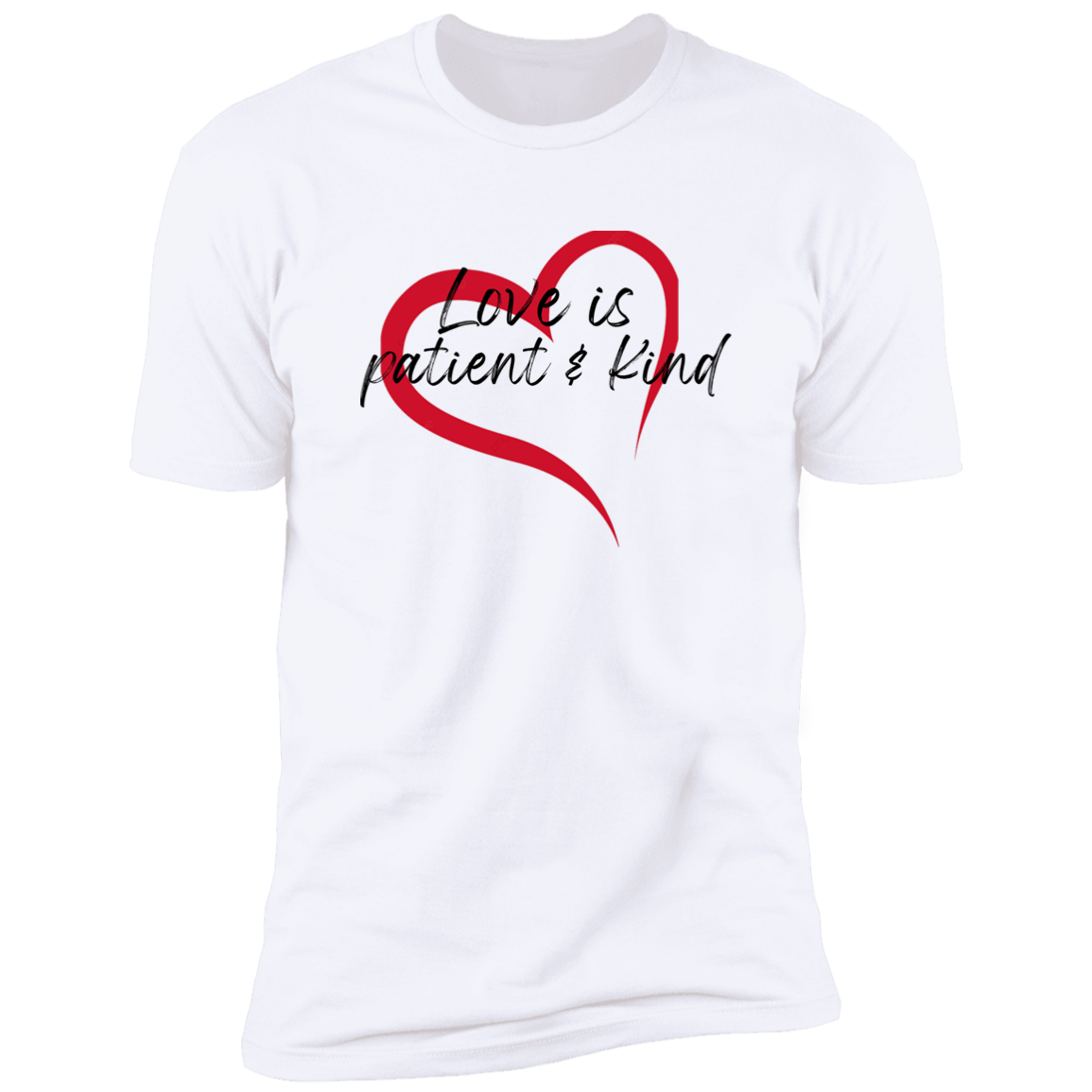 Men's Love is Patient & Kind Premium Short Sleeve Tee Shirt