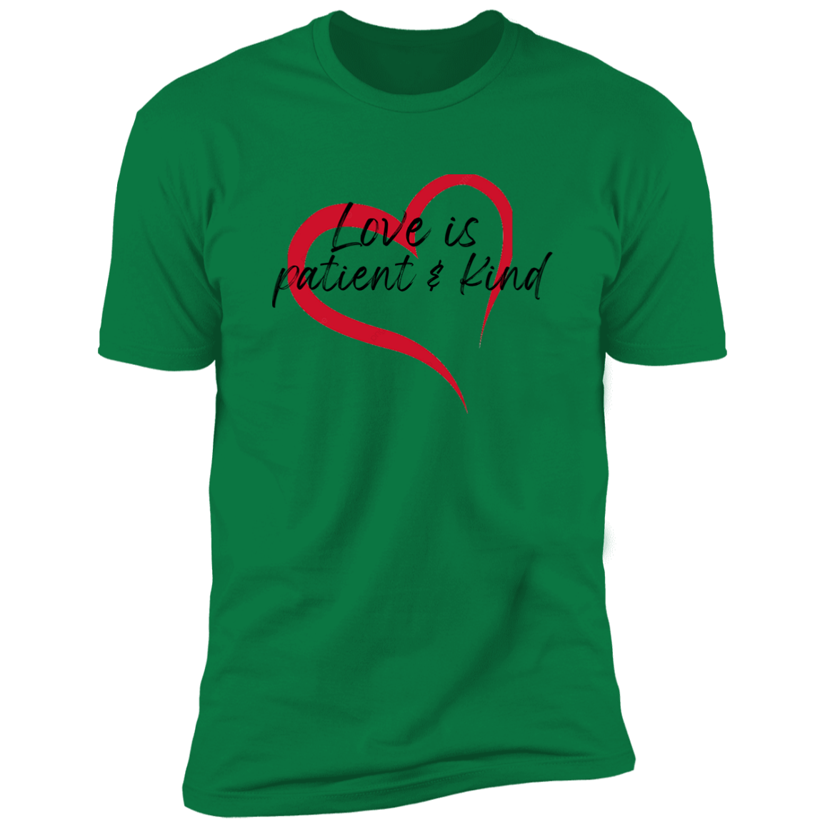 Men's Love is Patient & Kind Premium Short Sleeve Tee Shirt