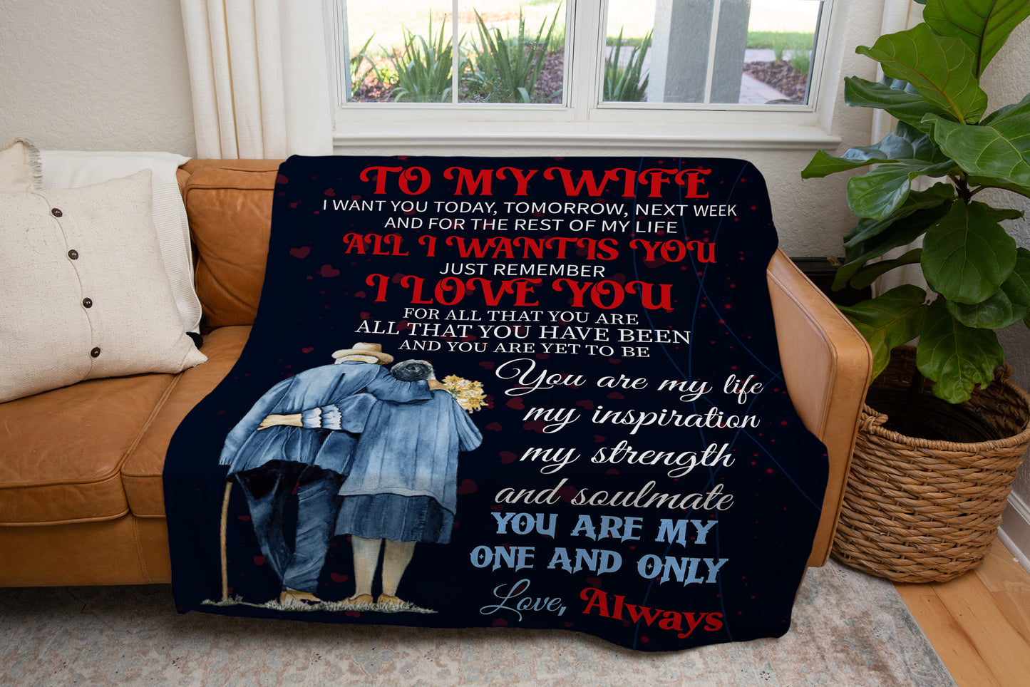 To My Wife I Want You Always Arctic Fleece Blanket 50x60