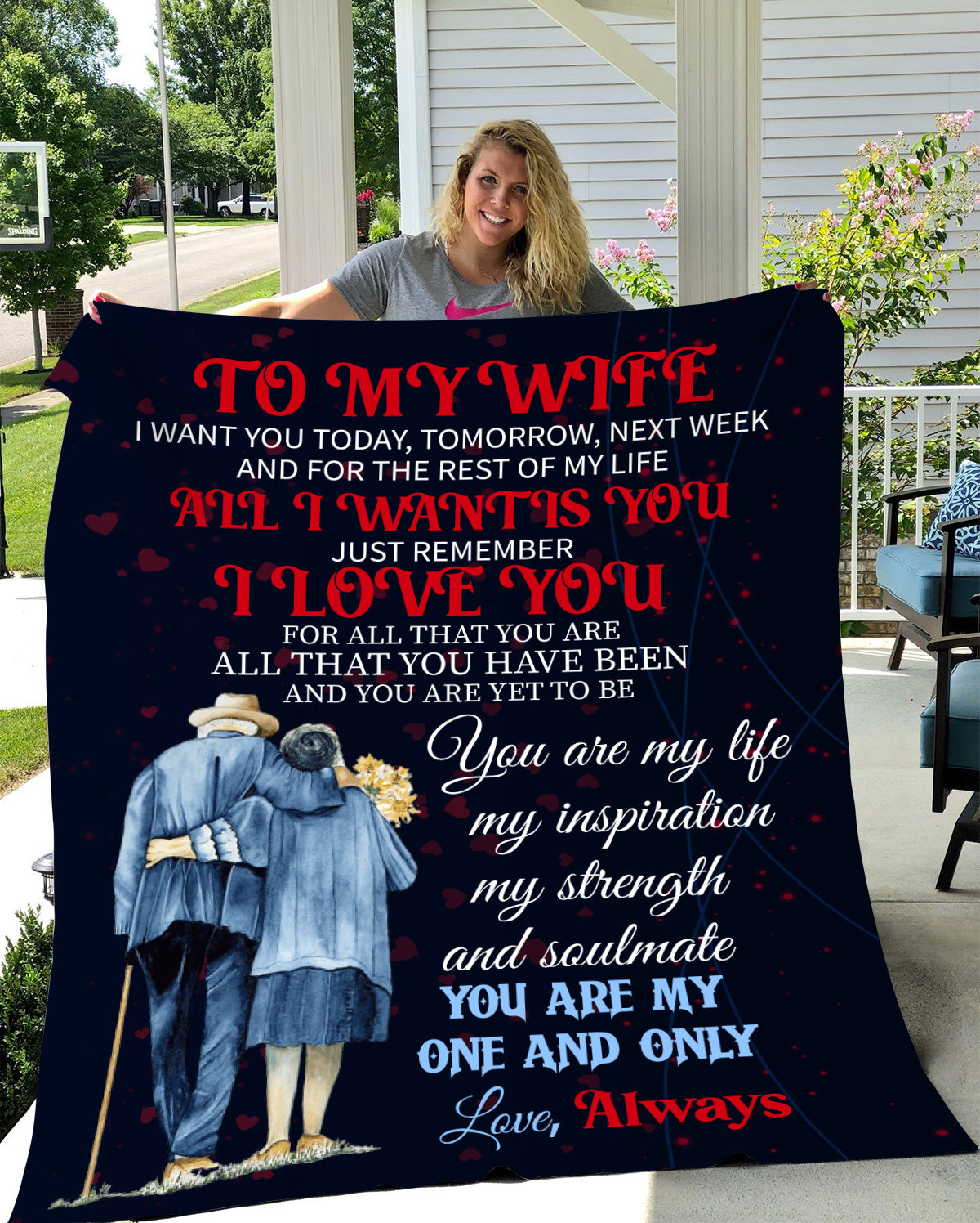 To My Wife I Want You Always Arctic Fleece Blanket 50x60