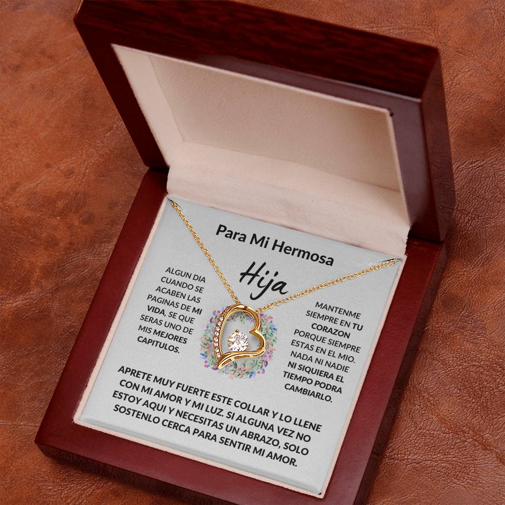Para Mi Hermosa Hija Plata De Ley Collar Personalizado Regalo Boda Graduación Navidad Cumpleanos