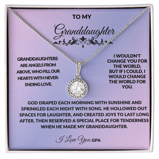 To My Granddaughter Angels From Above Love GPA