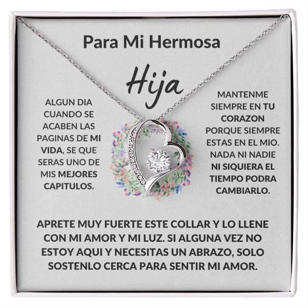 Para Mi Hermosa Hija Plata De Ley Collar Personalizado Regalo Boda Graduación Navidad Cumpleanos