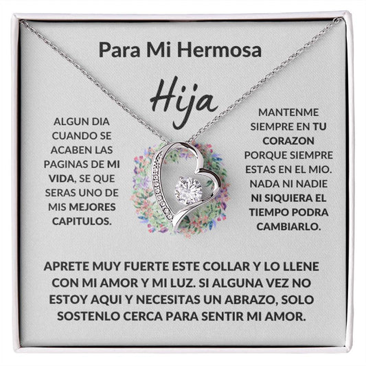 Para Mi Hermosa Hija Plata De Ley Collar Personalizado Regalo Boda Graduación Navidad Cumpleanos