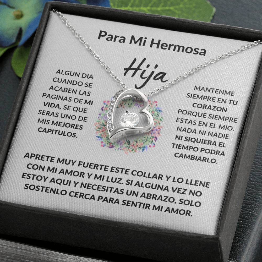 Para Mi Hermosa Hija Plata De Ley Collar Personalizado Regalo Boda Graduación Navidad Cumpleanos