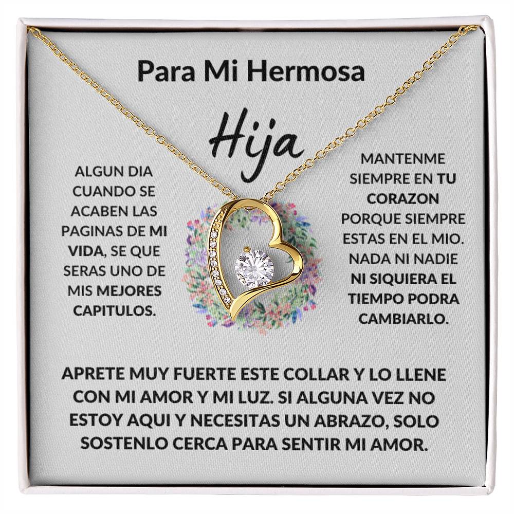 Para Mi Hermosa Hija Plata De Ley Collar Personalizado Regalo Boda Graduación Navidad Cumpleanos
