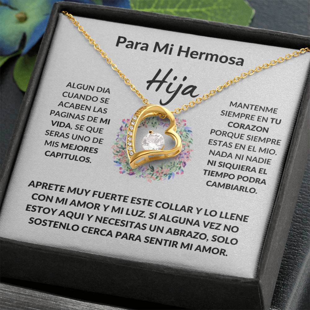 Para Mi Hermosa Hija Plata De Ley Collar Personalizado Regalo Boda Graduación Navidad Cumpleanos