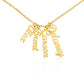 Vertical Name Necklace Multiple Names of Children Gift  For Mom  Grandma Step mom Bonus Mom  For Christmas Birthday Mother's Day Gift