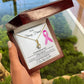 To My Strong Friend Pink Ribbon Checking On You Warrior Fighter Survivor Personalized Necklace Gift