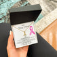 To My Strong Friend Pink Ribbon Checking On You Warrior Fighter Survivor Personalized Necklace Gift