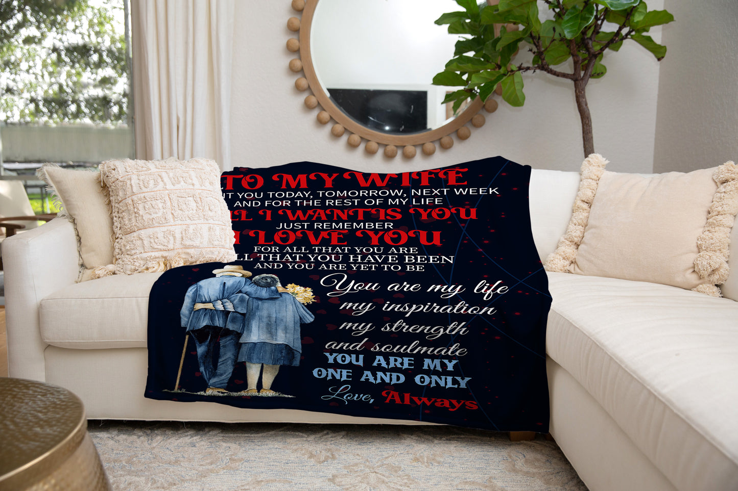 To My Wife I Want You Always Arctic Fleece Blanket 50x60