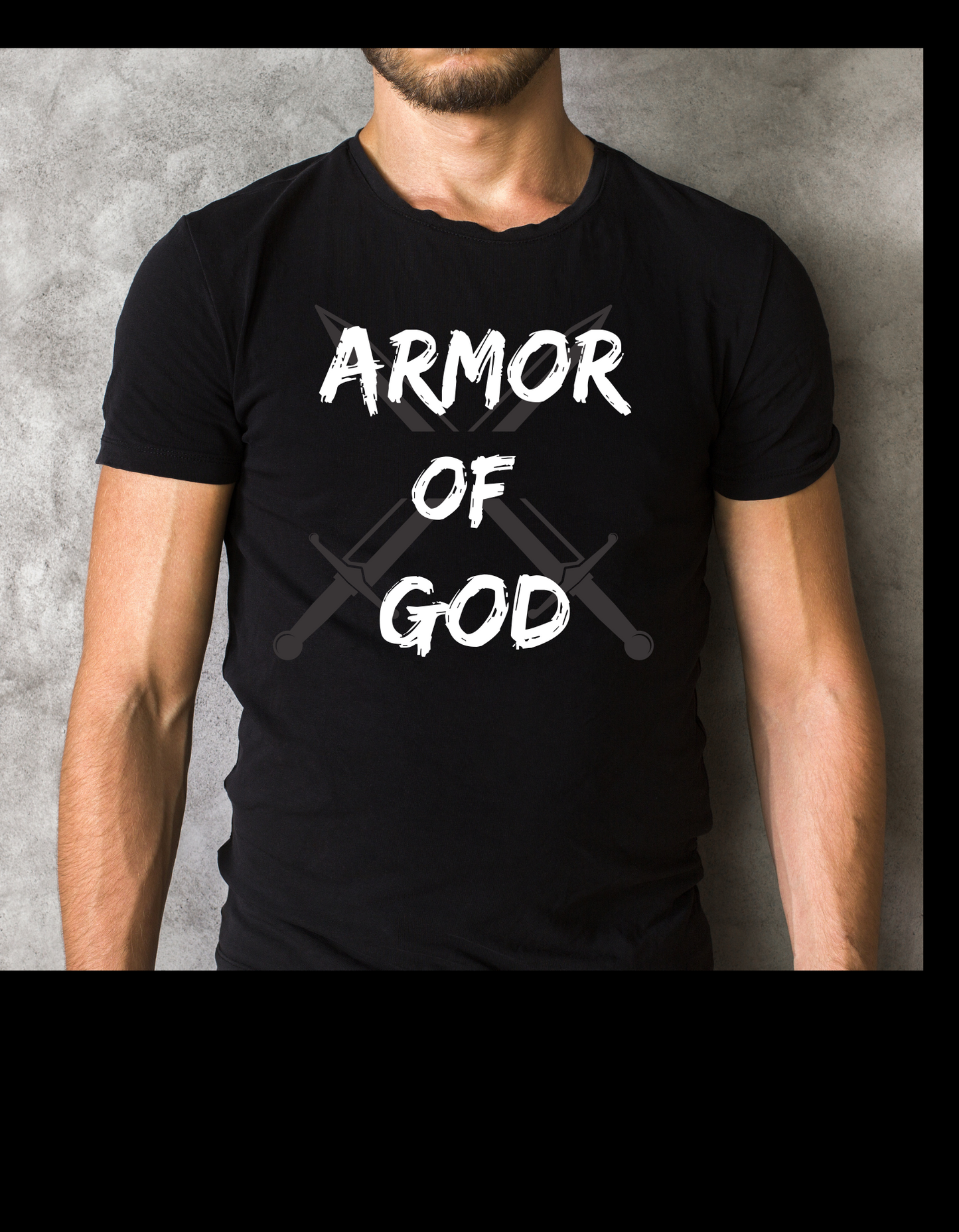 Men's Armor of God Premium Cotton Crew Neck Short Sleeve Tee