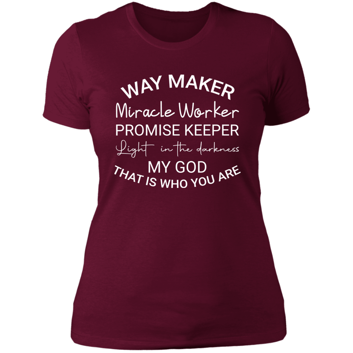 Women's Way Maker Miracle Worker Boyfriend T-Shirt