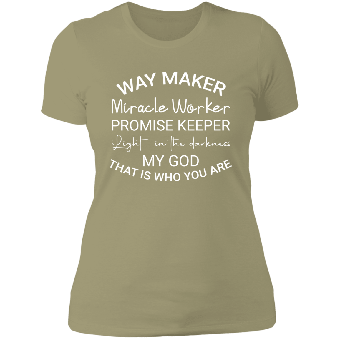 Women's Way Maker Miracle Worker Boyfriend T-Shirt