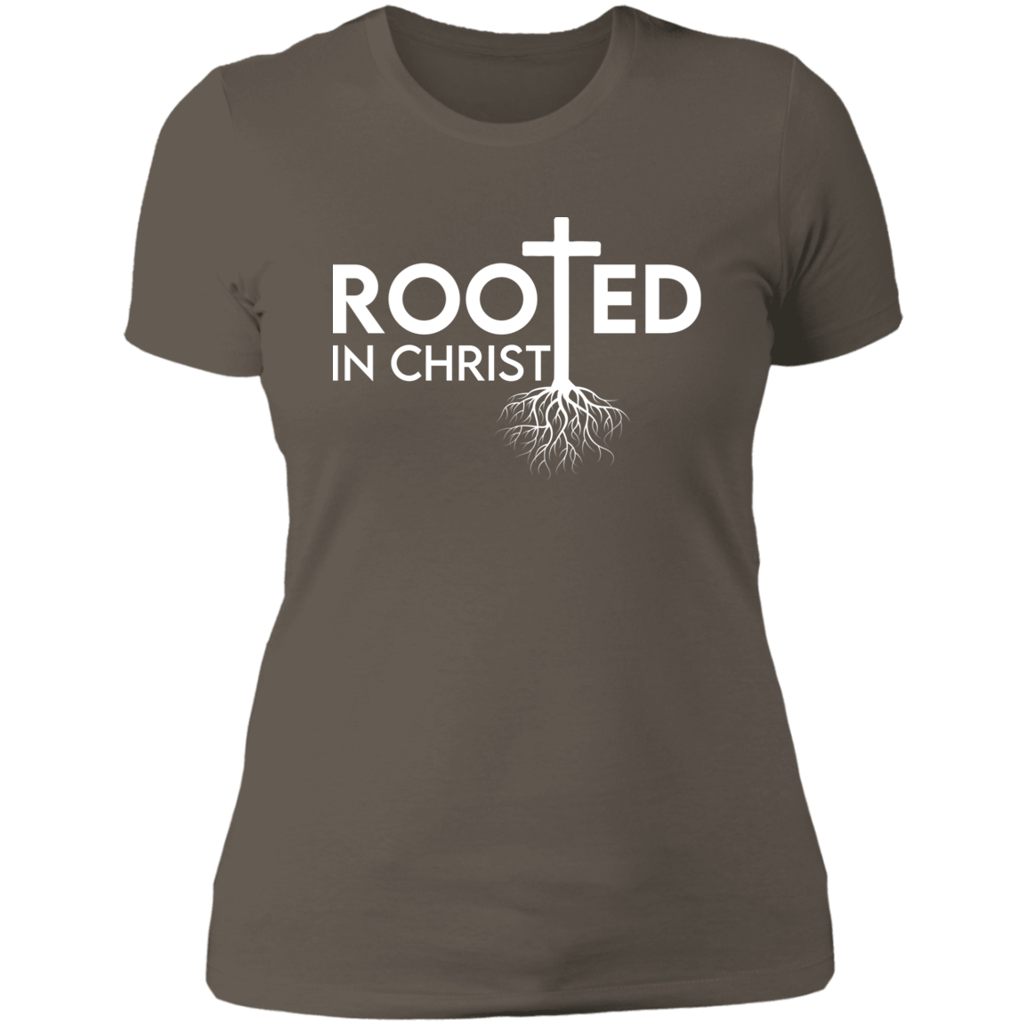 Women's Rooted In Christ Boyfriend T-Shirt